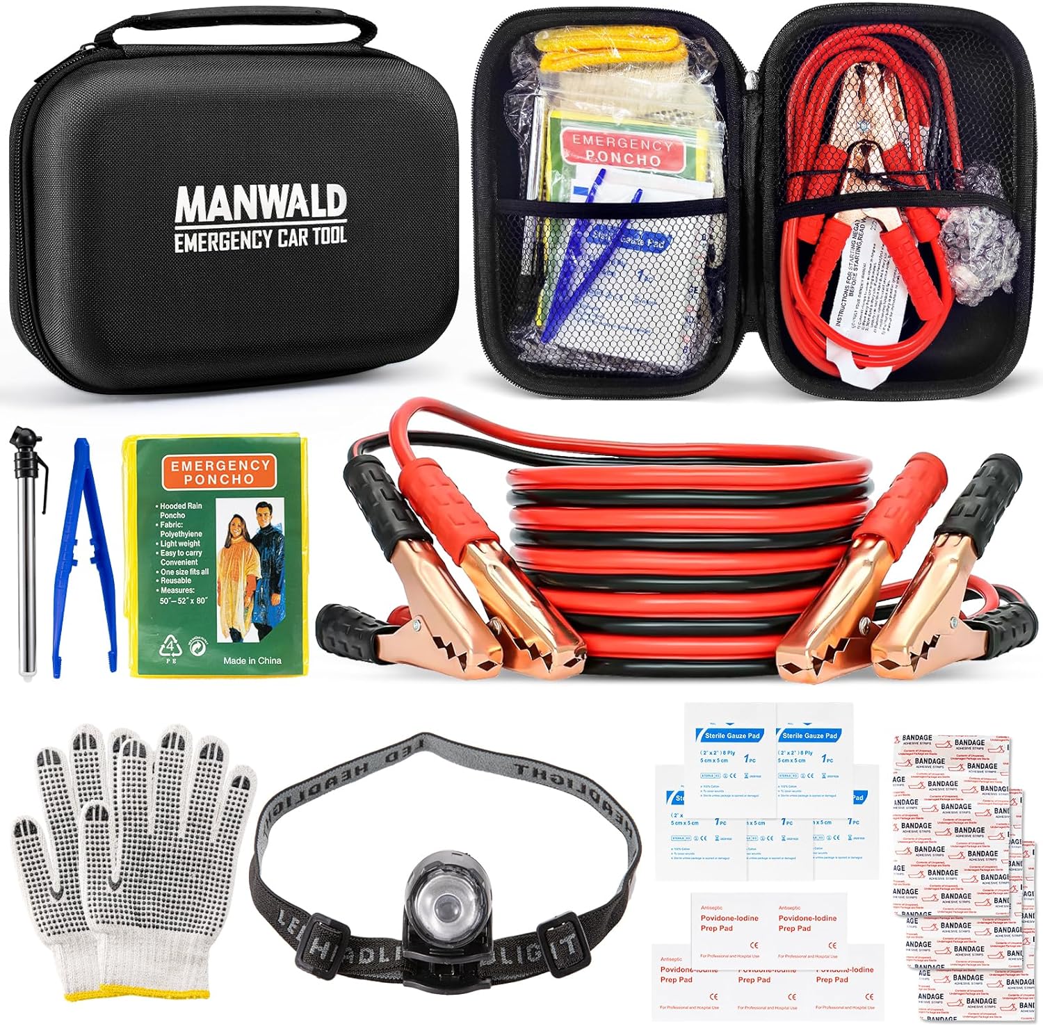Essential items for a vehicle emergency kit before hitting the road
