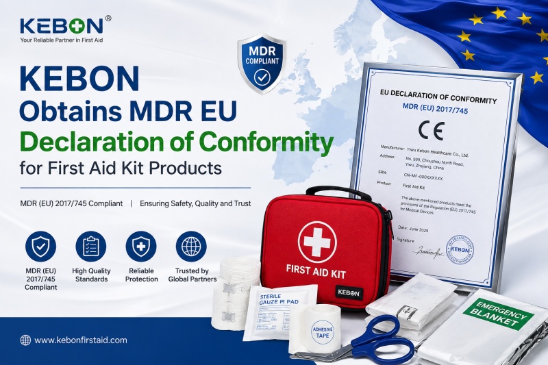 KEBON First Aid Kits Receive EU MDR Declaration of Conformity