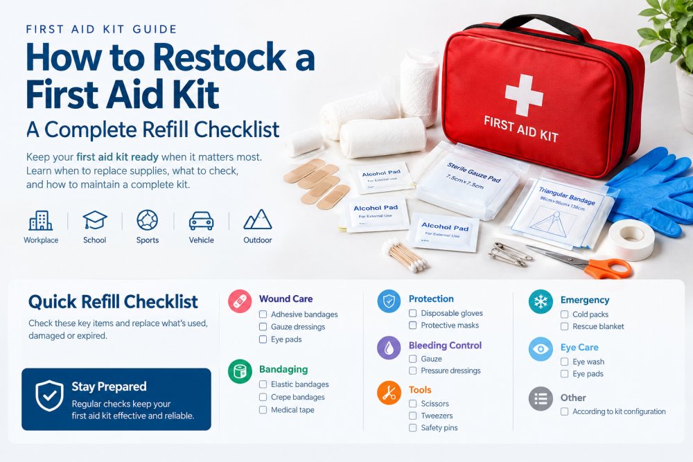 How to Restock a First Aid Kit: A Complete Refill Checklist