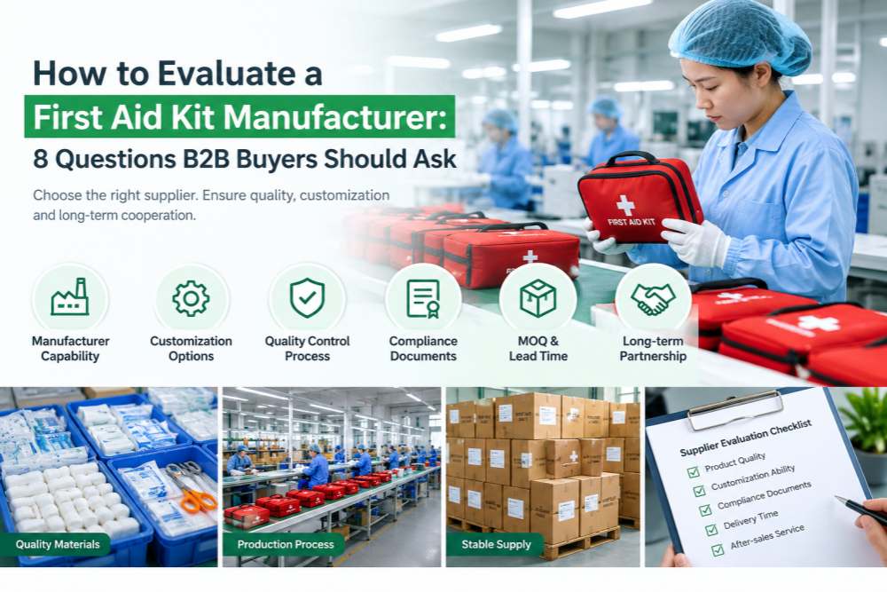 How to Evaluate a First Aid Kit Manufacturer: 8 Questions B2B Buyers Should Ask