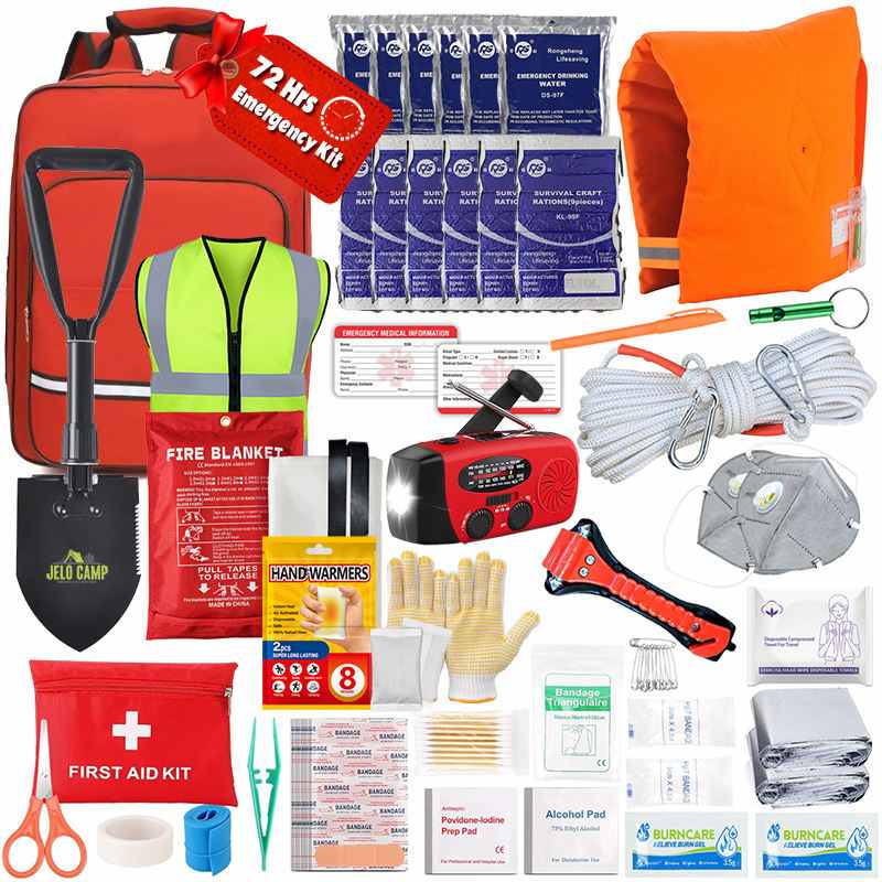 72 Hour Earthquake Survival Backpack Fire Disaster Emergency Kit