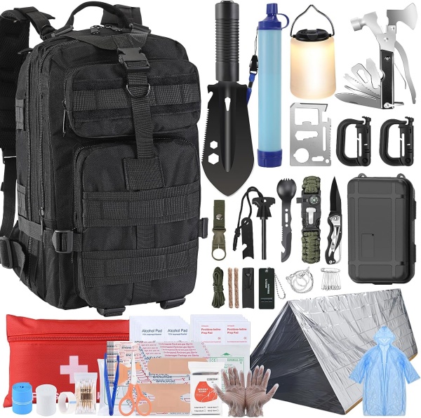 All-in-One Tactical Survival Backpack First Aid Kit
