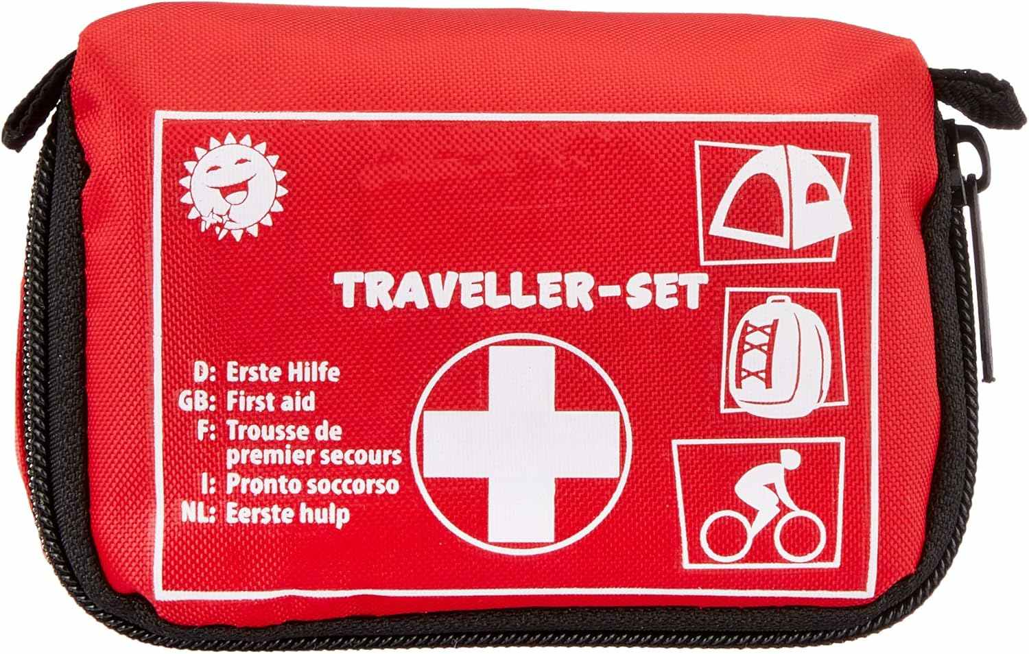 First Aid Set  in Practical Pouch with Belt Loop with Scissors