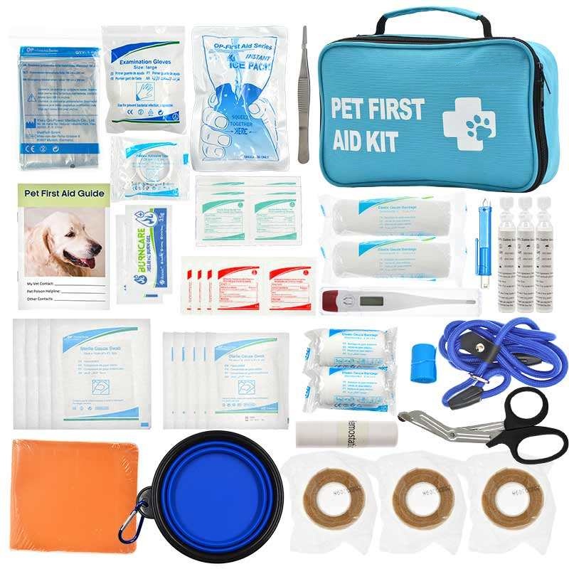 Pet First Aid Kit for Dogs & Cats | Portable Emergency Care Kit for Pets