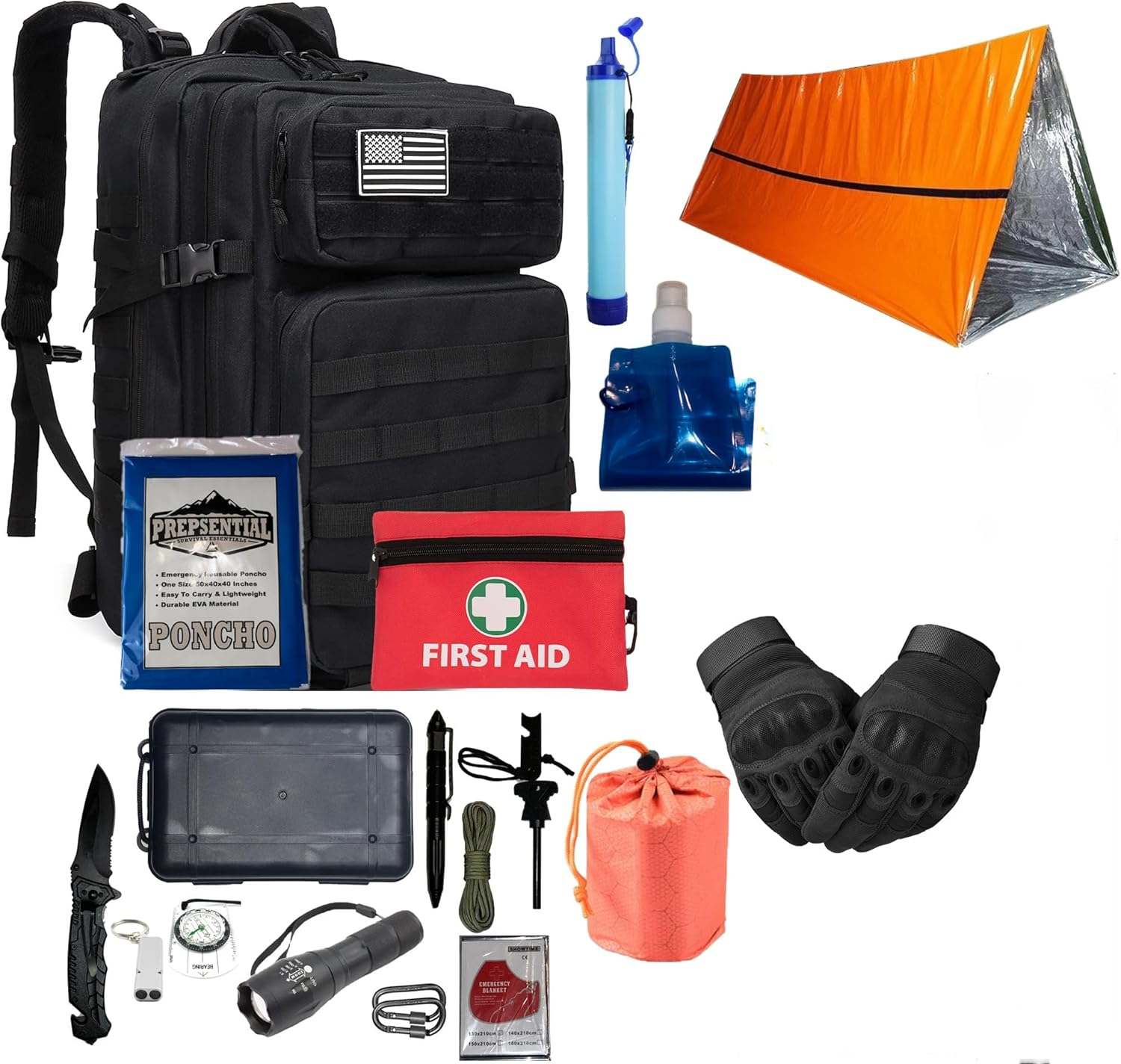 survival backpack klit 72 hour